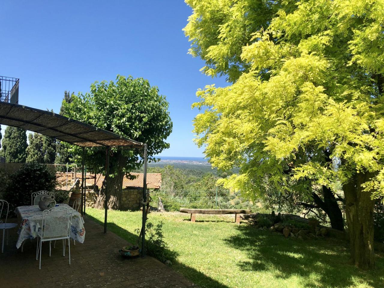 Haus Malerin - Meerblick, Umzaeunter Garten By Toscanatour Guardistallo Bagian luar foto